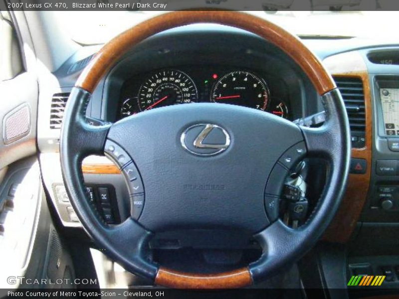 Blizzard White Pearl / Dark Gray 2007 Lexus GX 470