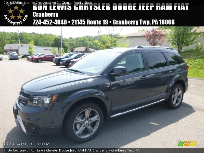 Granite Pearl / Black 2018 Dodge Journey Crossroad AWD