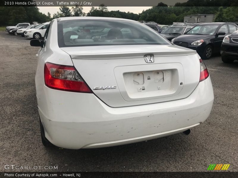 Taffeta White / Gray 2010 Honda Civic LX Coupe
