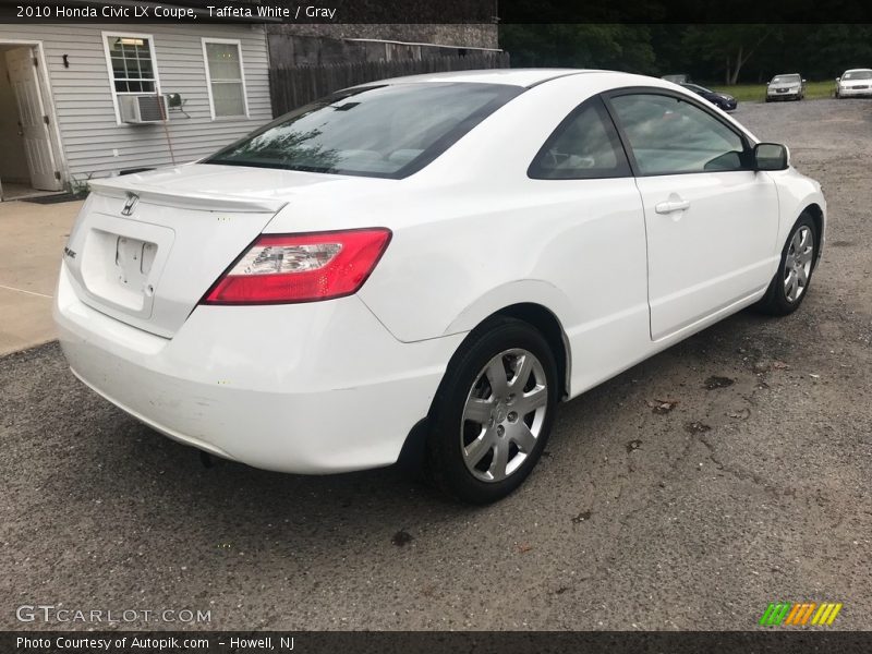 Taffeta White / Gray 2010 Honda Civic LX Coupe