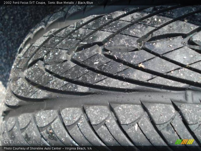 Sonic Blue Metallic / Black/Blue 2002 Ford Focus SVT Coupe