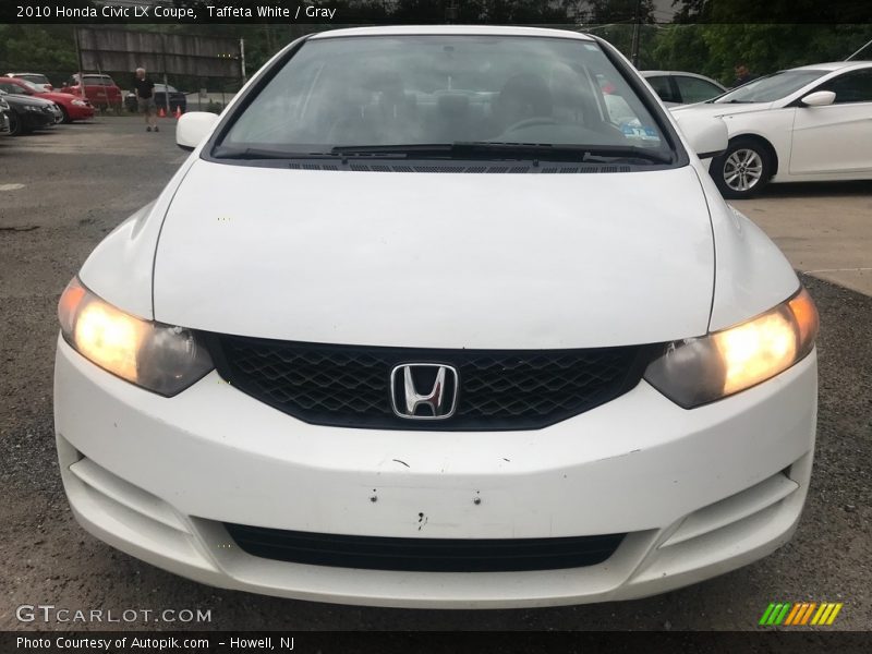 Taffeta White / Gray 2010 Honda Civic LX Coupe