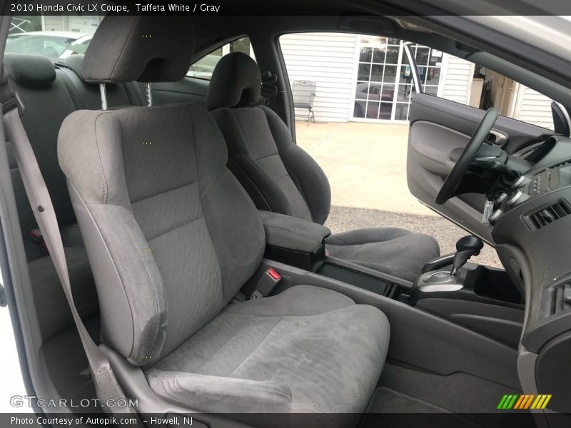 Taffeta White / Gray 2010 Honda Civic LX Coupe