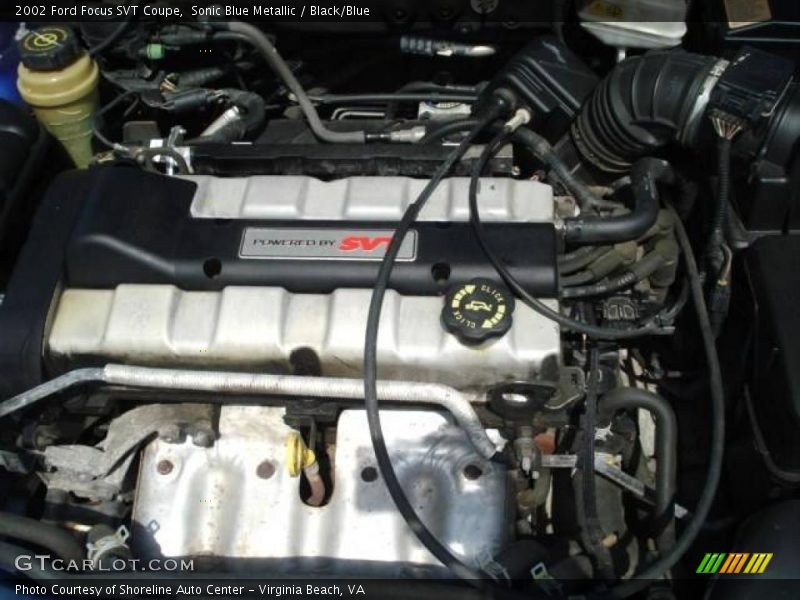 Sonic Blue Metallic / Black/Blue 2002 Ford Focus SVT Coupe