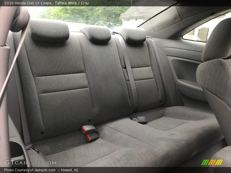 Taffeta White / Gray 2010 Honda Civic LX Coupe