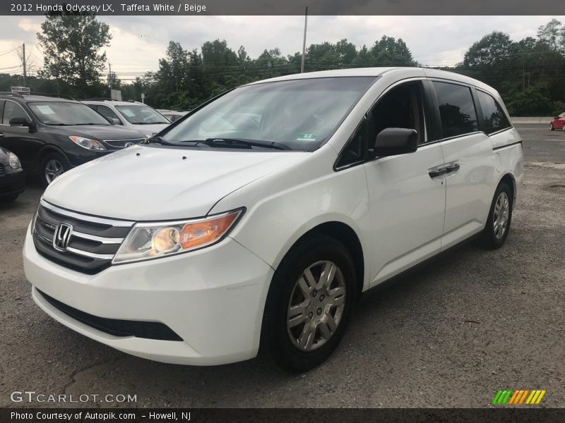 Taffeta White / Beige 2012 Honda Odyssey LX