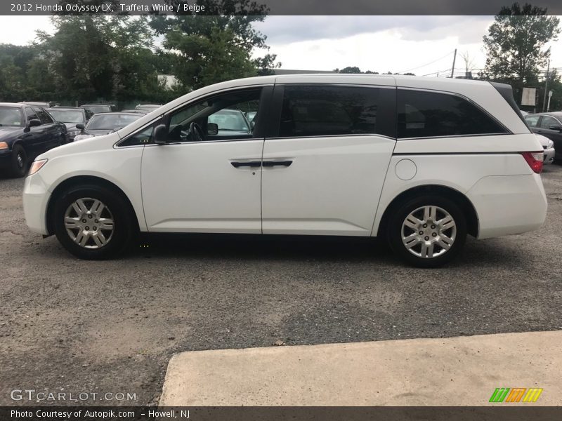 Taffeta White / Beige 2012 Honda Odyssey LX