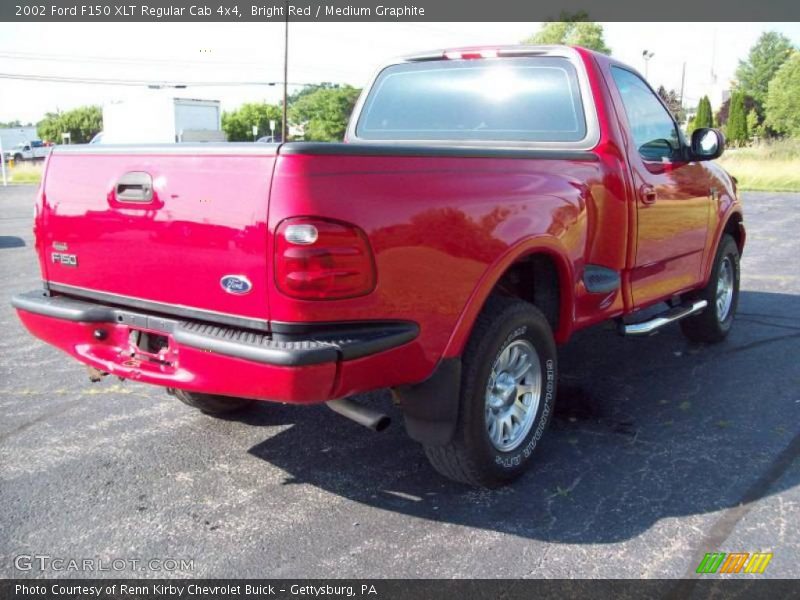 Bright Red / Medium Graphite 2002 Ford F150 XLT Regular Cab 4x4