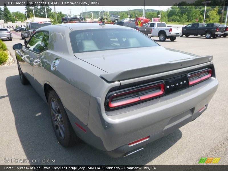 Destroyer Gray / Black 2018 Dodge Challenger GT AWD