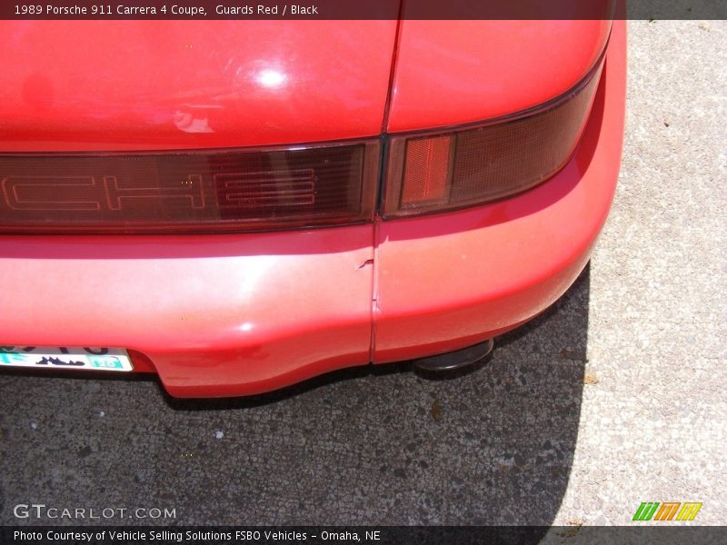 Guards Red / Black 1989 Porsche 911 Carrera 4 Coupe