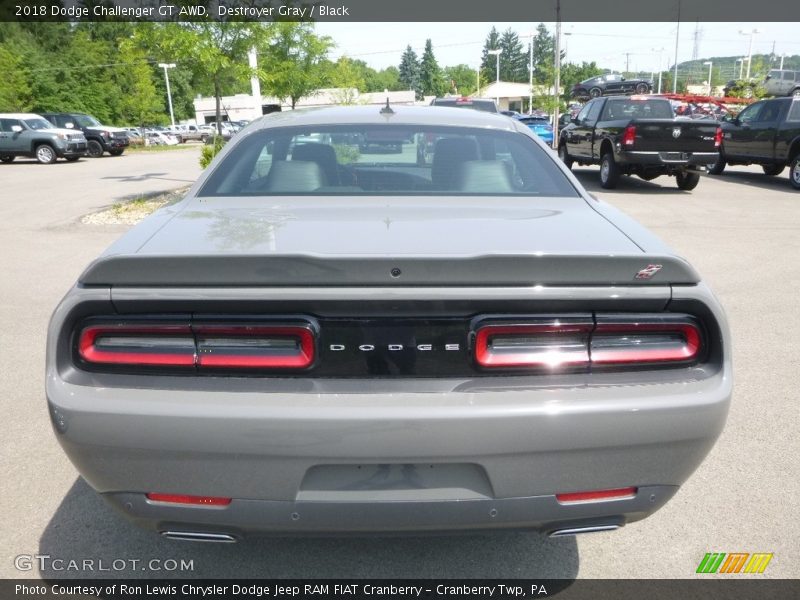 Destroyer Gray / Black 2018 Dodge Challenger GT AWD