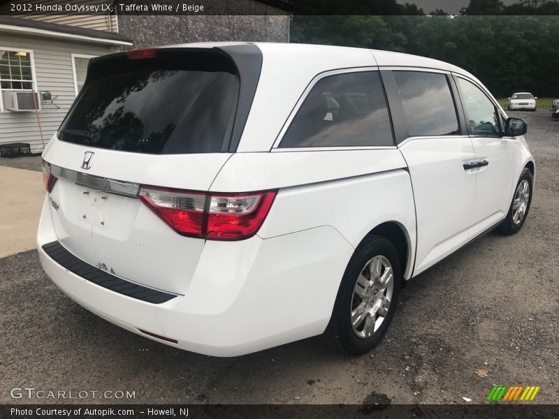 Taffeta White / Beige 2012 Honda Odyssey LX
