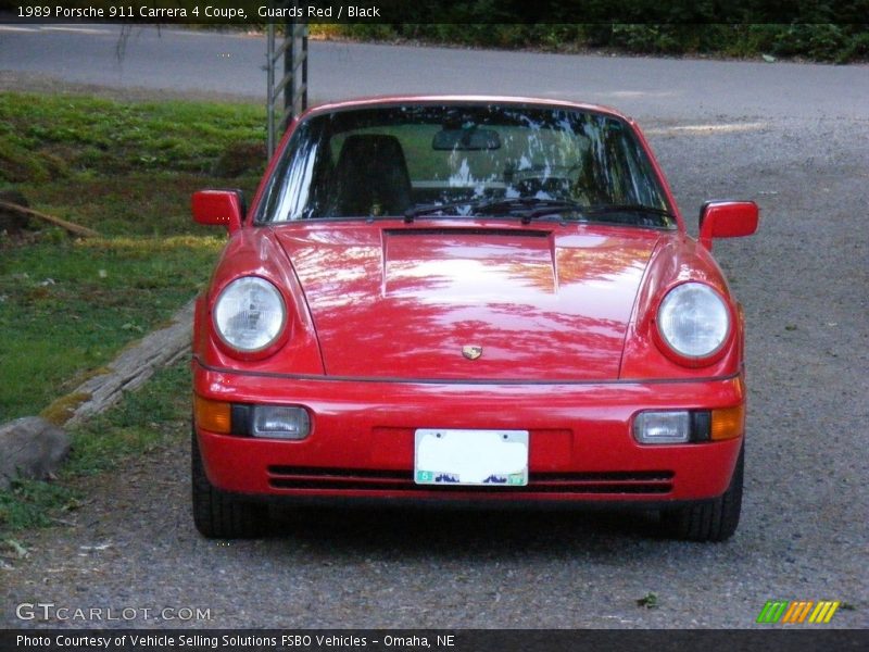 Guards Red / Black 1989 Porsche 911 Carrera 4 Coupe