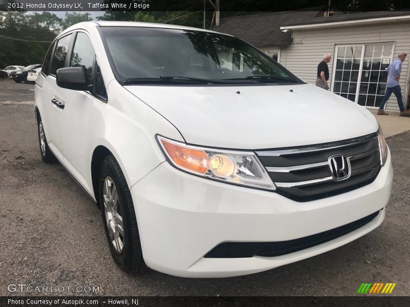Taffeta White / Beige 2012 Honda Odyssey LX