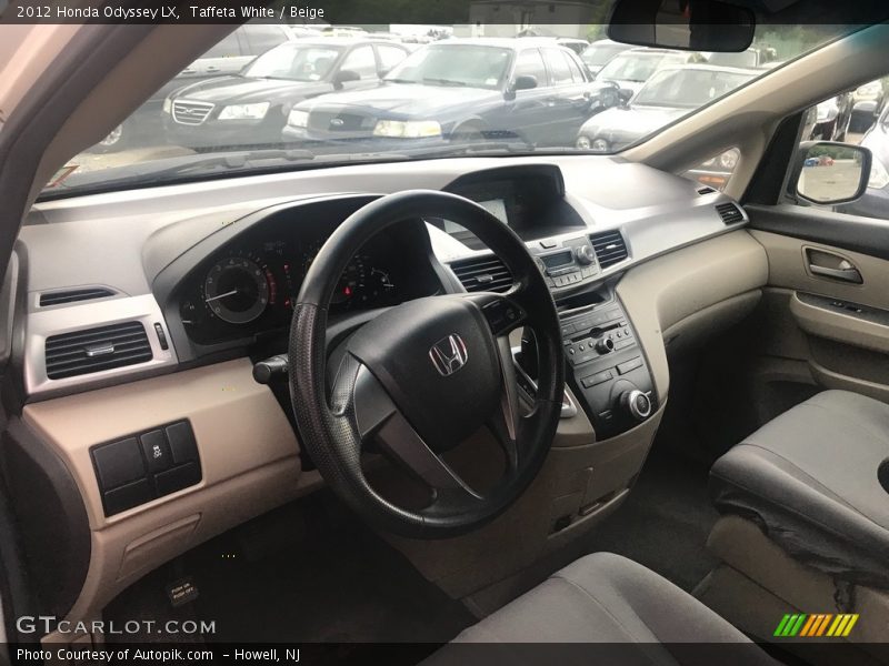 Taffeta White / Beige 2012 Honda Odyssey LX
