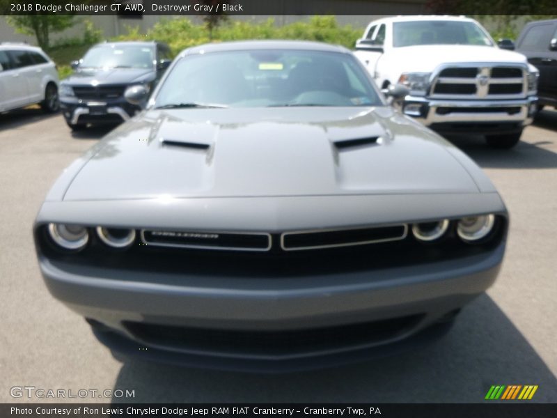 Destroyer Gray / Black 2018 Dodge Challenger GT AWD