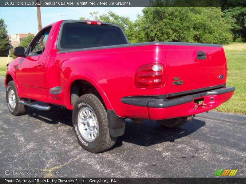 Bright Red / Medium Graphite 2002 Ford F150 XLT Regular Cab 4x4