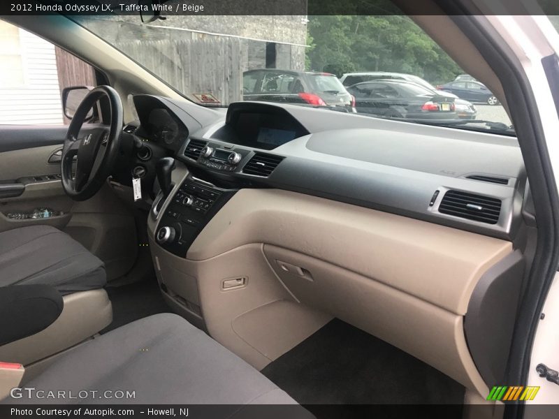 Taffeta White / Beige 2012 Honda Odyssey LX