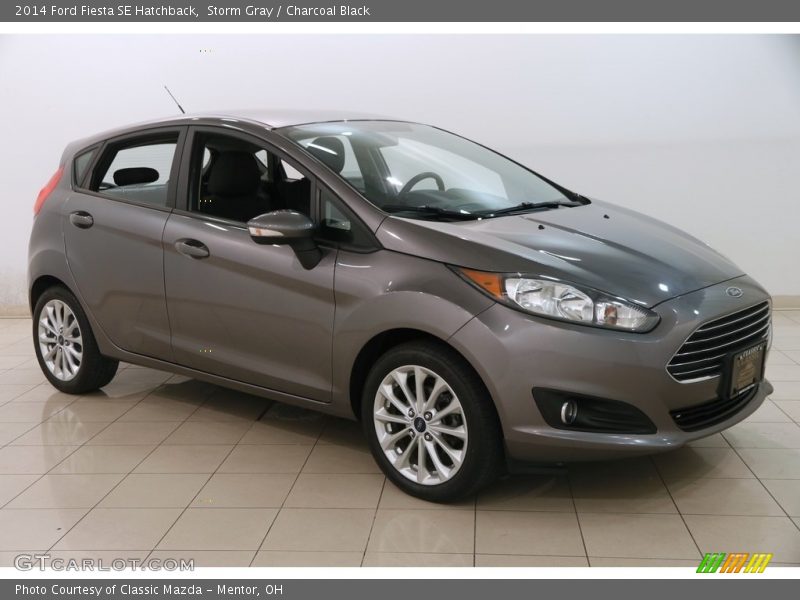 Storm Gray / Charcoal Black 2014 Ford Fiesta SE Hatchback