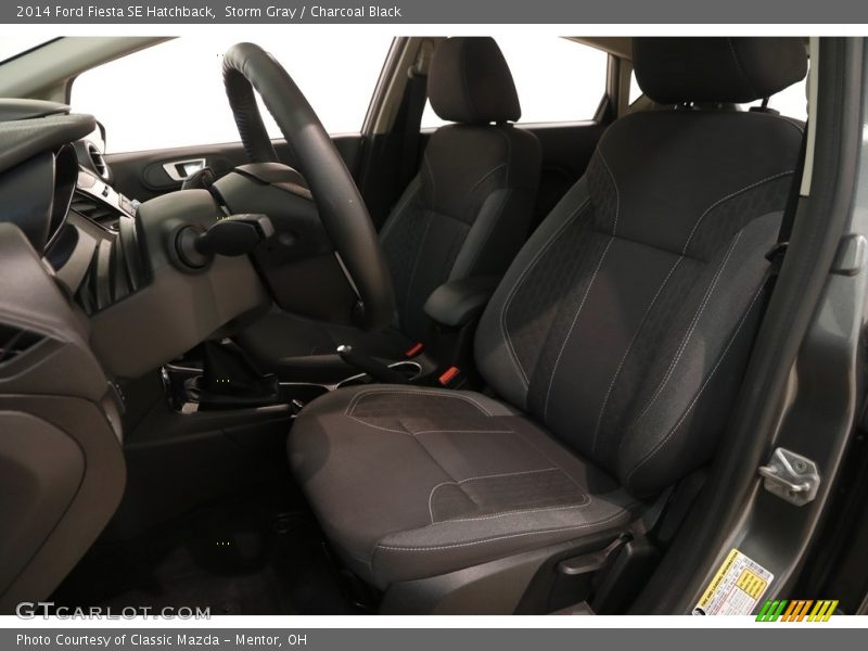 Storm Gray / Charcoal Black 2014 Ford Fiesta SE Hatchback