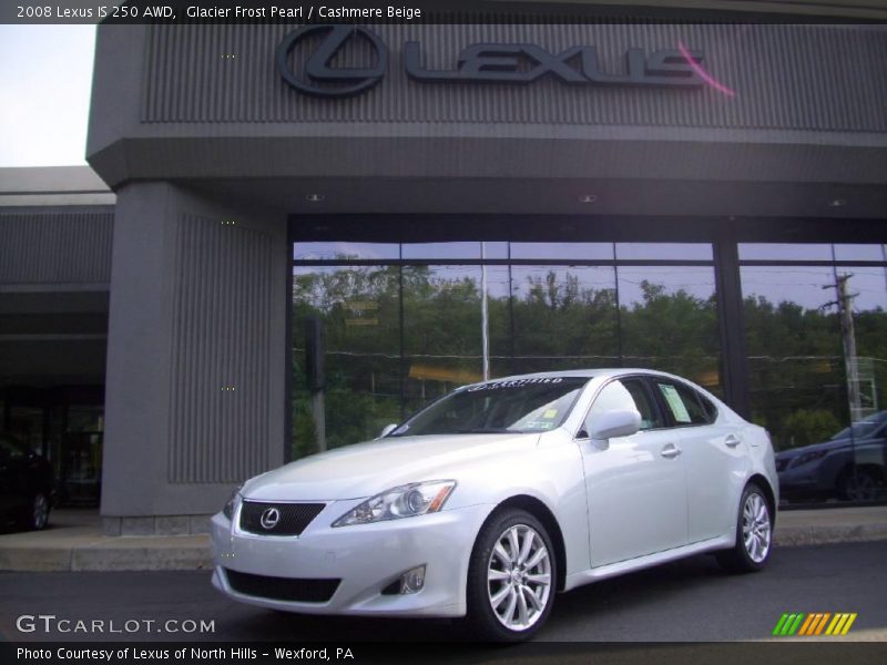 Glacier Frost Pearl / Cashmere Beige 2008 Lexus IS 250 AWD