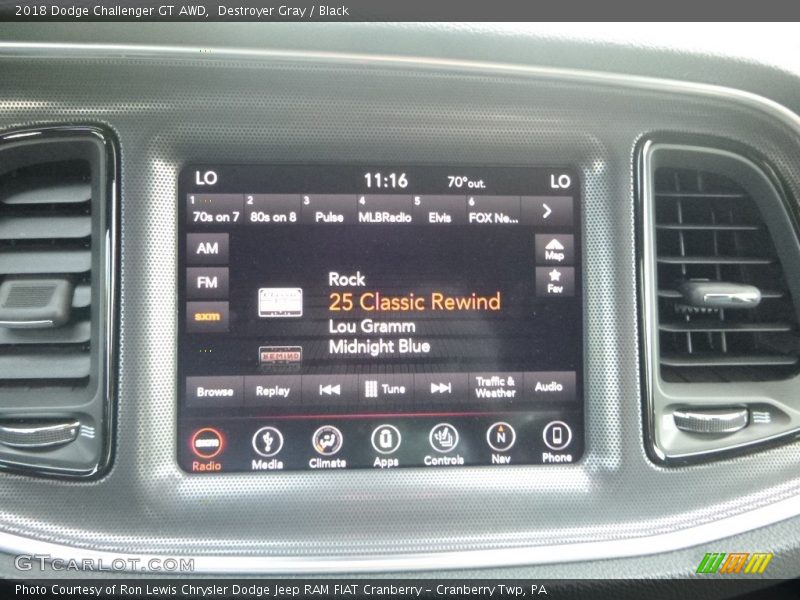 Destroyer Gray / Black 2018 Dodge Challenger GT AWD
