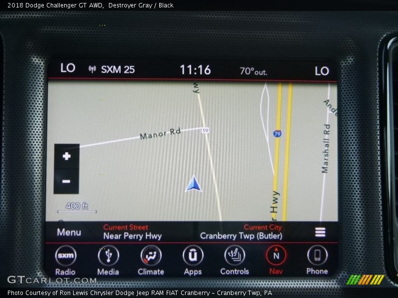 Destroyer Gray / Black 2018 Dodge Challenger GT AWD