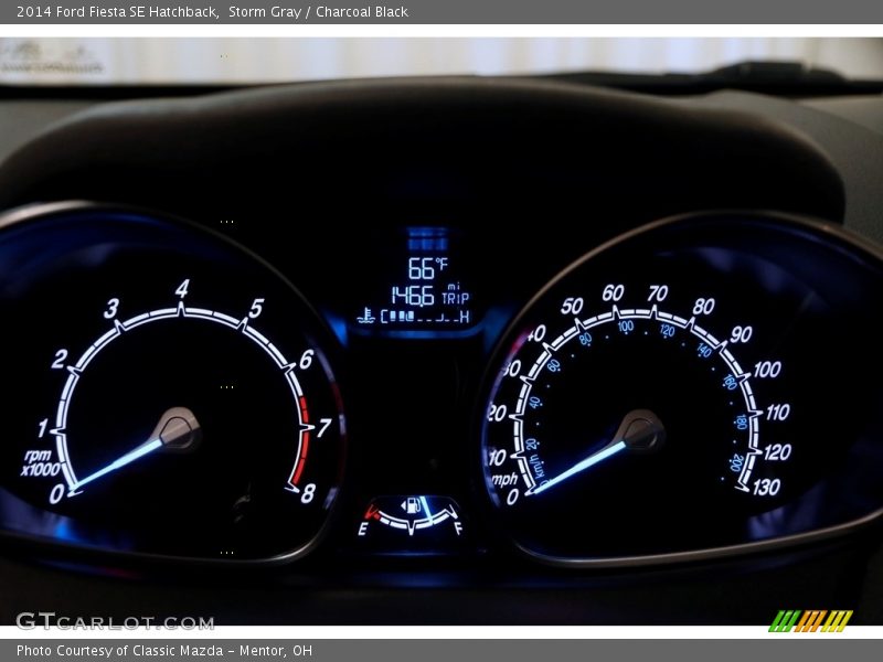 Storm Gray / Charcoal Black 2014 Ford Fiesta SE Hatchback
