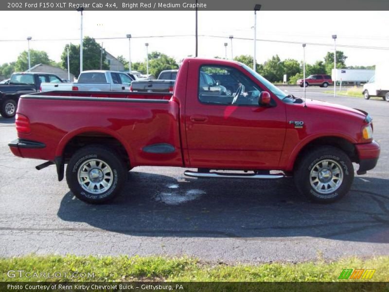 Bright Red / Medium Graphite 2002 Ford F150 XLT Regular Cab 4x4