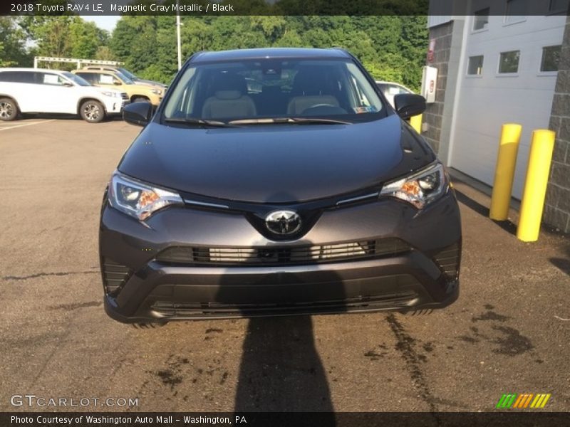 Magnetic Gray Metallic / Black 2018 Toyota RAV4 LE