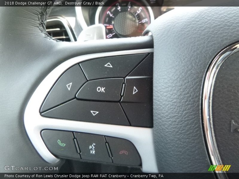 Destroyer Gray / Black 2018 Dodge Challenger GT AWD
