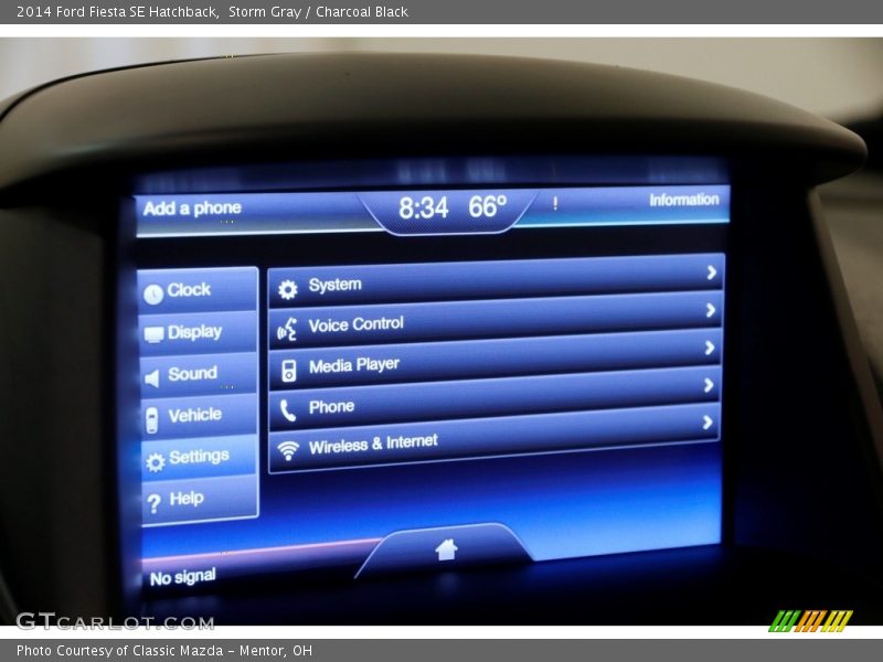 Storm Gray / Charcoal Black 2014 Ford Fiesta SE Hatchback