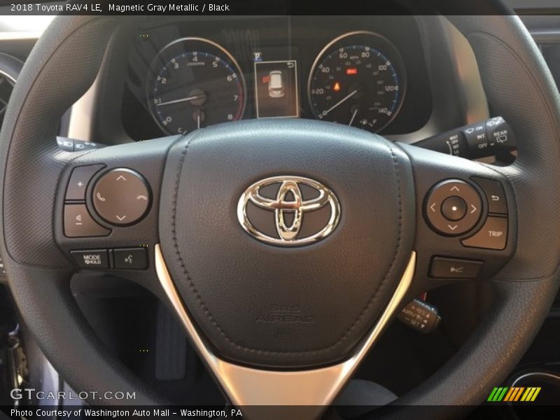 Magnetic Gray Metallic / Black 2018 Toyota RAV4 LE