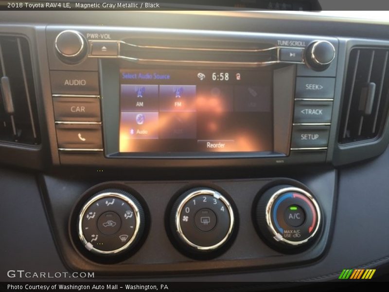 Magnetic Gray Metallic / Black 2018 Toyota RAV4 LE