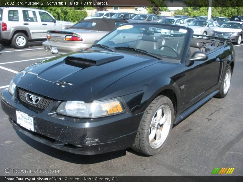 Black / Dark Charcoal 2002 Ford Mustang GT Convertible