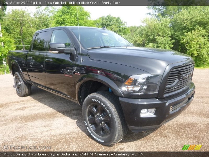 Brilliant Black Crystal Pearl / Black 2018 Ram 2500 Big Horn Crew Cab 4x4