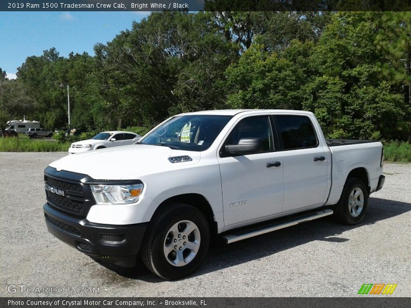 Bright White / Black 2019 Ram 1500 Tradesman Crew Cab