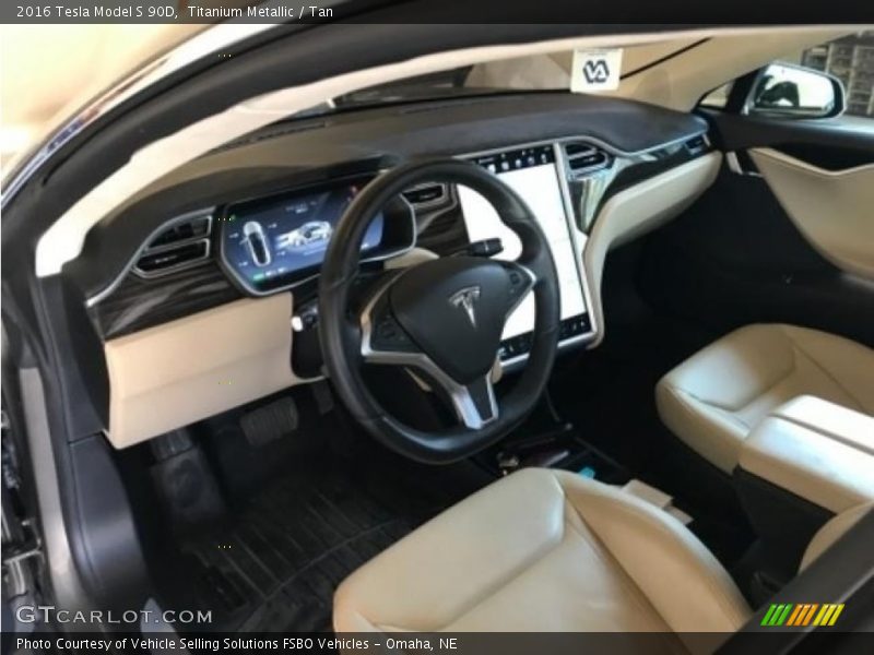  2016 Model S 90D Tan Interior