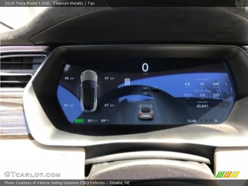 Titanium Metallic / Tan 2016 Tesla Model S 90D