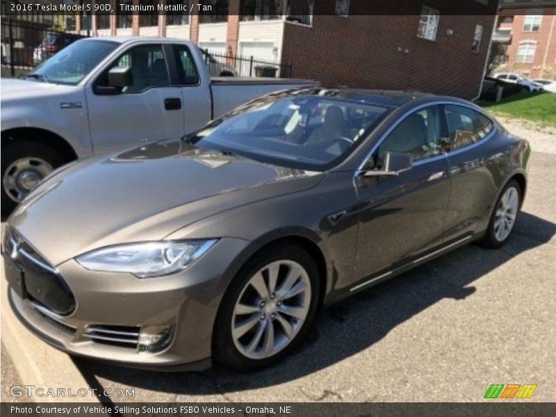  2016 Model S 90D Titanium Metallic