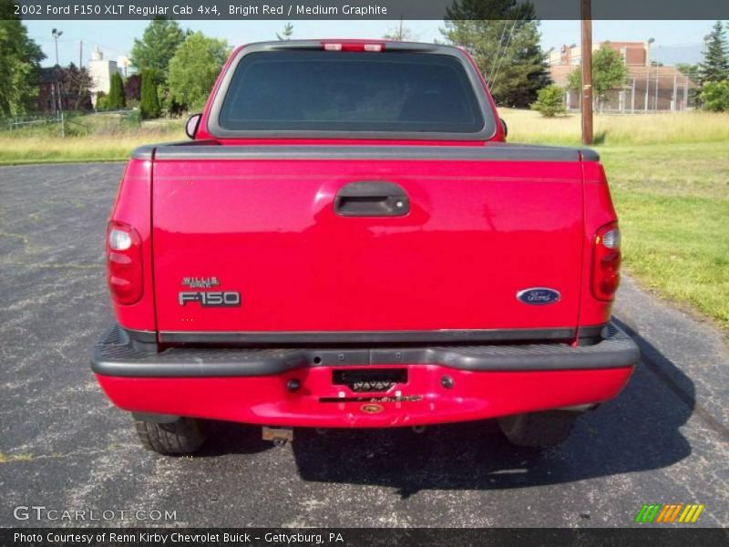 Bright Red / Medium Graphite 2002 Ford F150 XLT Regular Cab 4x4