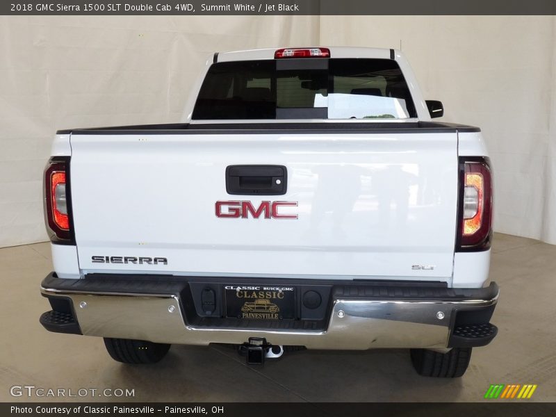 Summit White / Jet Black 2018 GMC Sierra 1500 SLT Double Cab 4WD