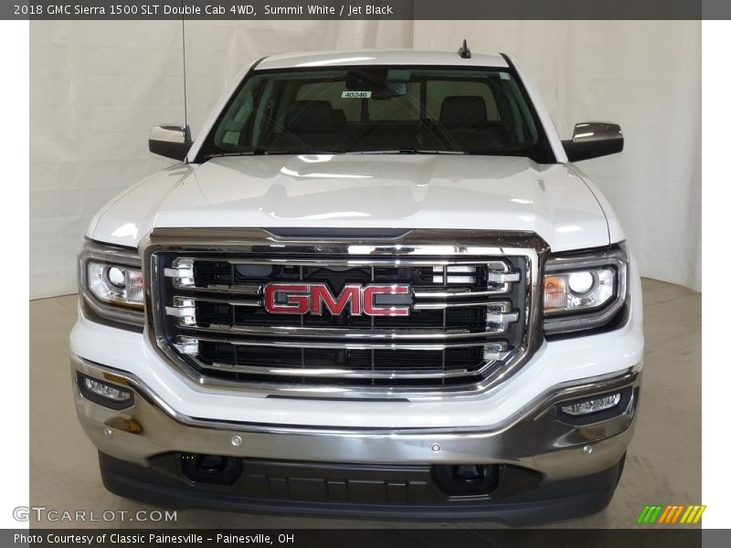 Summit White / Jet Black 2018 GMC Sierra 1500 SLT Double Cab 4WD