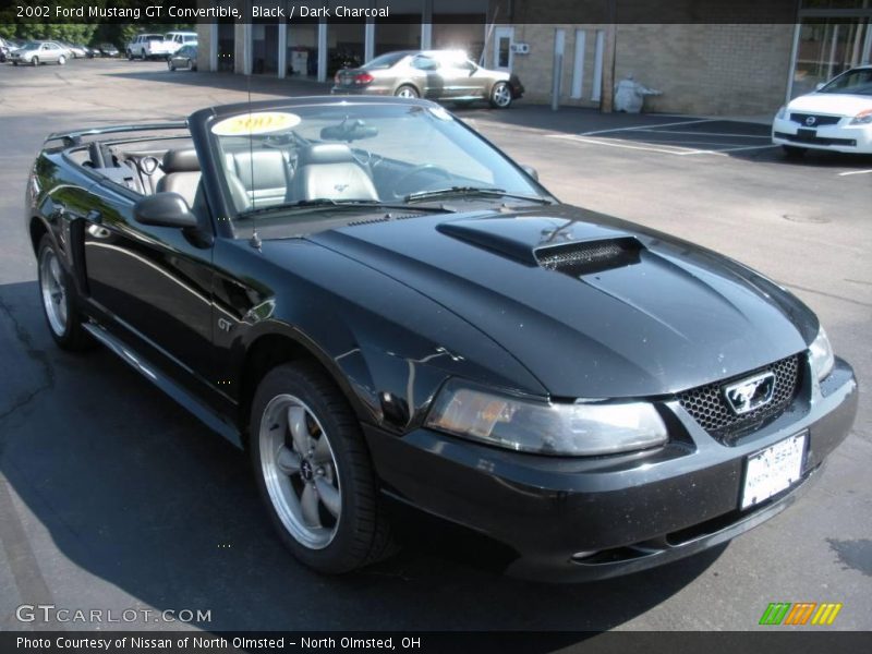 Black / Dark Charcoal 2002 Ford Mustang GT Convertible