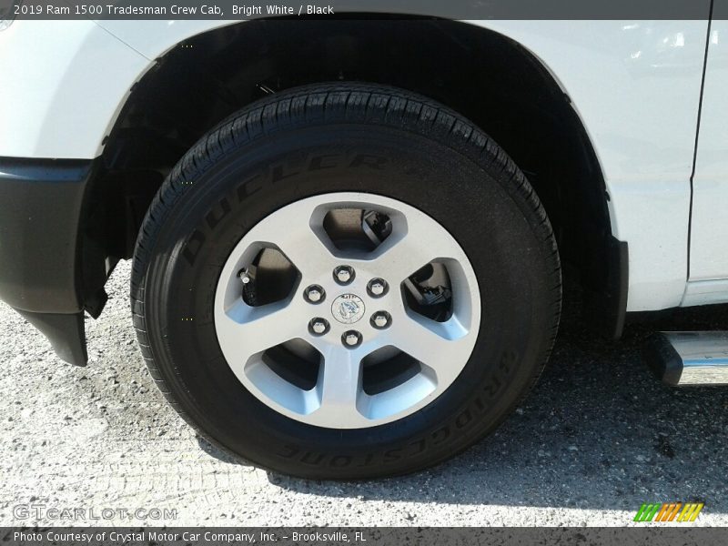 Bright White / Black 2019 Ram 1500 Tradesman Crew Cab