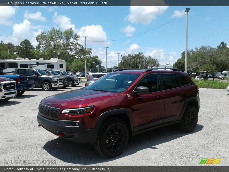 Velvet Red Pearl / Black 2019 Jeep Cherokee Trailhawk 4x4