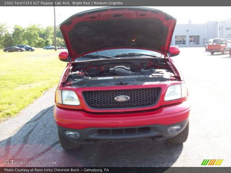 Bright Red / Medium Graphite 2002 Ford F150 XLT Regular Cab 4x4