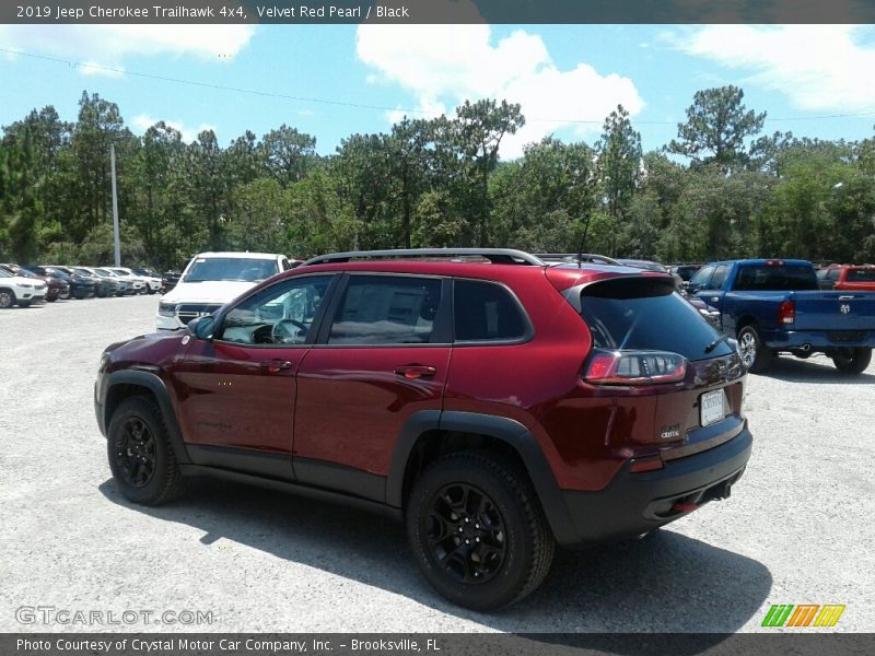 Velvet Red Pearl / Black 2019 Jeep Cherokee Trailhawk 4x4