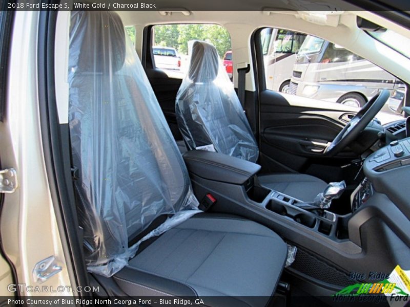 White Gold / Charcoal Black 2018 Ford Escape S