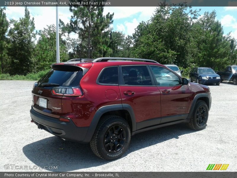Velvet Red Pearl / Black 2019 Jeep Cherokee Trailhawk 4x4